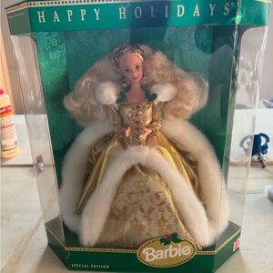 Barbie 1994 Holiday Special Edition Doll - Gold and White Elegance